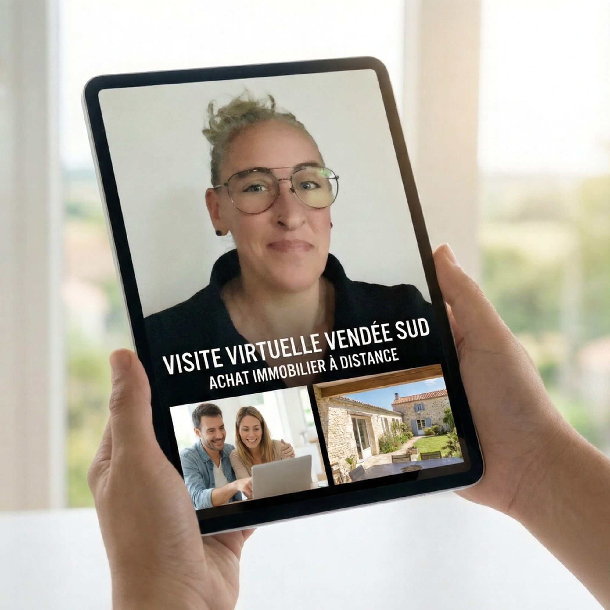 Visite virtuelle immobilière en Vendée Sud avec Laetitia Gay, conseillère IAD, pour accompagner l’achat à distance.