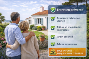 Propriétaires Longeville Vendée checklist vérifications assurance entretien maison littorale tempête