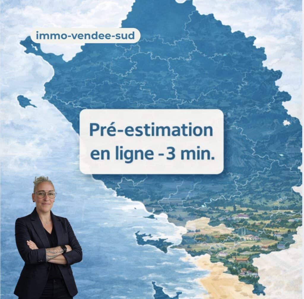 Pré-estimation immobilière en ligne, La Roche Sur Yon, Les Pineaux, Longeville Sur Mer et communes envrionnantes en Vendée