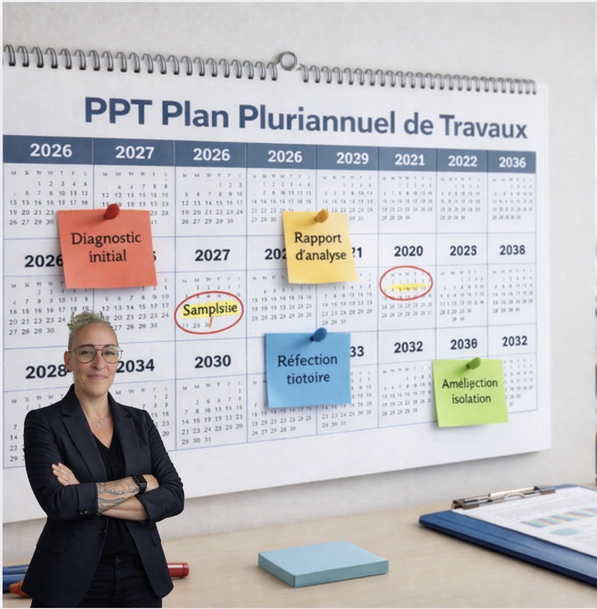 Calendrier décennal du Plan Pluriannuel de Travaux PPT en copropriété 2026-2036 avec dates clés obligatoires