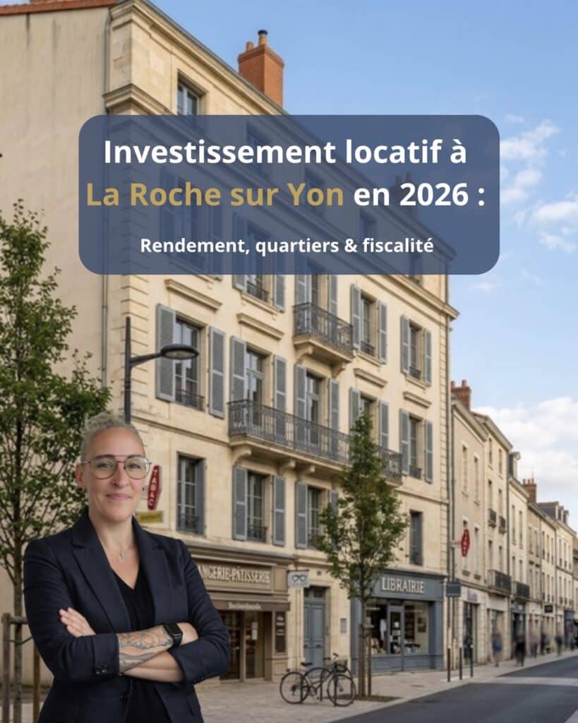 Investissement locatif La Roche-sur-Yon 2026 — immeuble résidentiel centre-ville Vendée rendement quartiers