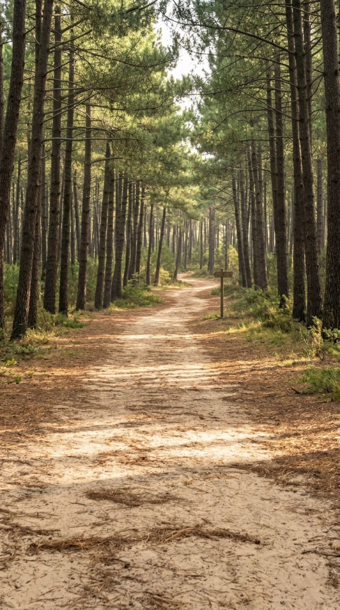 Sentier forêt domaniale pins maritimes Longeville-sur-Mer — parcours sportif ONF loisirs nature Côte de Lumière